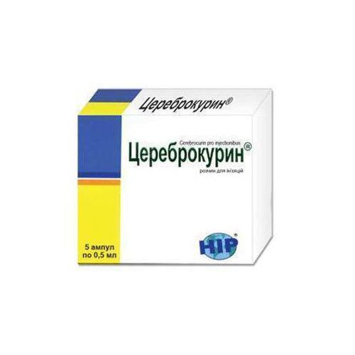 Цереброкурин раствор для инъекций 0,5 мл ампулы №5 в городе Одесса : цены, характеристики. - фото №1 Цереброкурин раствор для инъекций 0,5 мл ампулы №5 в городе Одесса : цены, характеристики.