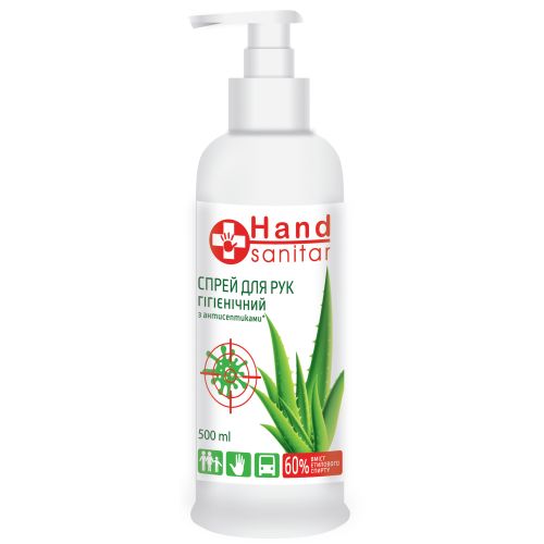 Спрей Hand Sanitar гігієнічний для рук 500 мл ADD - фото №1 Спрей Hand Sanitar гігієнічний для рук 500 мл ADD