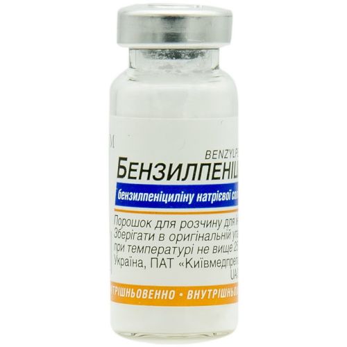 Бензилпеніцилін порошок для розчину для ін'єкцій 500000 ОД в місті Одеса : ціни, характеристика. - фото №1 Бензилпеніцилін порошок для розчину для ін'єкцій 500000 ОД в місті Одеса : ціни, характеристика.