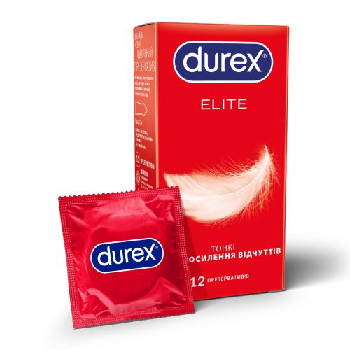 Презервативи латексні з силіконовою змазкою DUREX Elite (тонкі), 12 шт. в Дніпрі : ціни, характеристика. - фото №1 Презервативи латексні з силіконовою змазкою DUREX Elite (тонкі), 12 шт. в Дніпрі : ціни, характеристика.