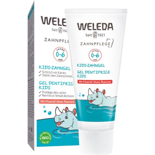 Зубний гель Weleda Kids з фтором, 0-6 років, 50 мл ADD - фото №1 Зубний гель Weleda Kids з фтором, 0-6 років, 50 мл ADD