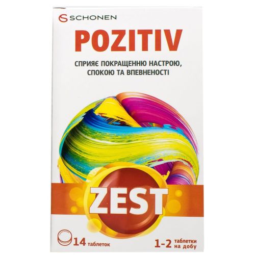 Zest (Зест) Pozitiv (Позитив) таблетки №14 в интернет-аптеке - фото №1 Zest (Зест) Pozitiv (Позитив) таблетки №14 в интернет-аптеке