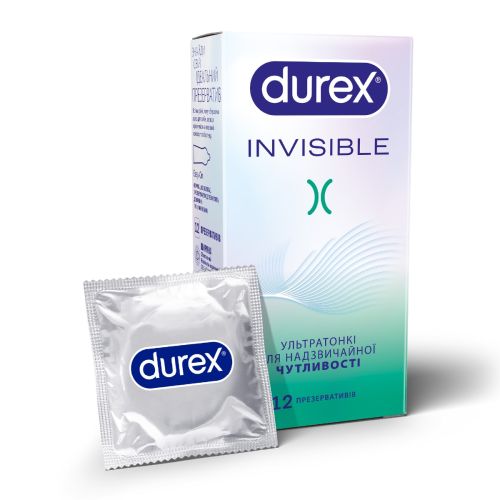 Презервативи латексні з силіконовою змазкою DUREX Іnvisible (ультратонкі), 12 шт. в Дніпрі : ціни, характеристика. - фото №1 Презервативи латексні з силіконовою змазкою DUREX Іnvisible (ультратонкі), 12 шт. в Дніпрі : ціни, характеристика.