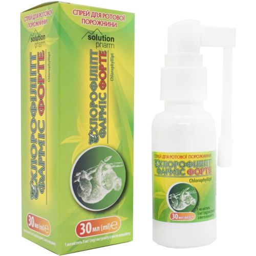 Хлорофиллипт Фармис Форте спрей для полости рта 30 мл недорого - фото №1 Хлорофиллипт Фармис Форте спрей для полости рта 30 мл недорого