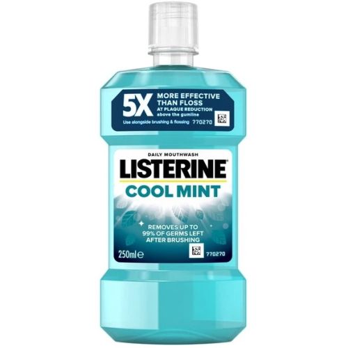 Ополіскувач для ротової порожнини Listerine Cool Mint Свіжа м'ята 250 мл в місті Одеса : ціни, характеристика. - фото №1 Ополіскувач для ротової порожнини Listerine Cool Mint Свіжа м'ята 250 мл в місті Одеса : ціни, характеристика.