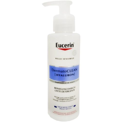 Молочко Eucerin (Юцерин) DermatoClean Hyaluron очищающее для чувствительной и сухой кожи 200 мл купить - фото №1 Молочко Eucerin (Юцерин) DermatoClean Hyaluron очищающее для чувствительной и сухой кожи 200 мл купить