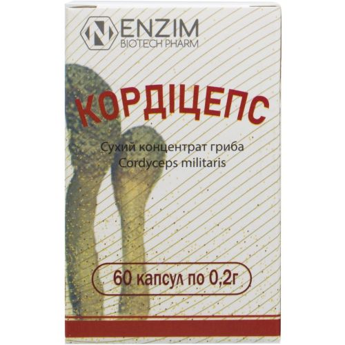 Кордицепс 0,2 г капсулы №60 в городе Одесса : цены, характеристики. - фото №1 Кордицепс 0,2 г капсулы №60 в городе Одесса : цены, характеристики.