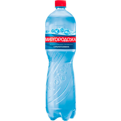 Вода минеральная Миргородская сильногазированая 1,5 л фото - фото №1 Вода минеральная Миргородская сильногазированая 1,5 л фото