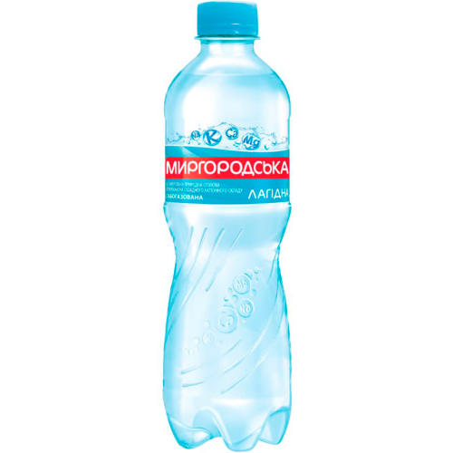 Вода минеральная Миргородская слабогазированная 0,5 л недорого - фото №1 Вода минеральная Миргородская слабогазированная 0,5 л недорого