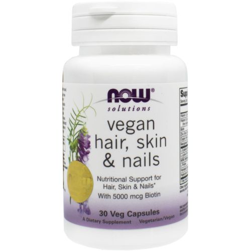 Now (Нау) Foods Vegan Hair, Skin & Nails красота и здоровье капсулы №30 фото - фото №1 Now (Нау) Foods Vegan Hair, Skin & Nails красота и здоровье капсулы №30 фото