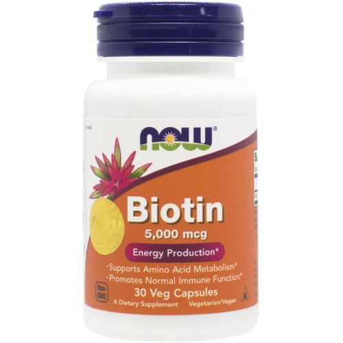 Now (Нау) Foods Biotin (Биотин) 5000 мкг капсулы №30 фото - фото №1 Now (Нау) Foods Biotin (Биотин) 5000 мкг капсулы №30 фото