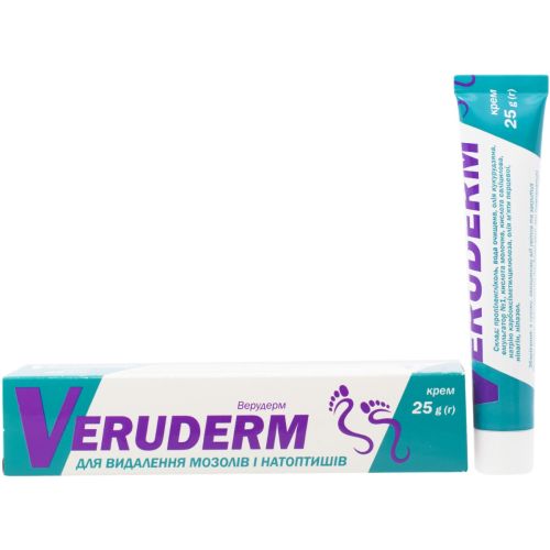 Крем для ног Верудерм от мозолей и натоптышей 25 г купить - фото №1 Крем для ног Верудерм от мозолей и натоптышей 25 г купить