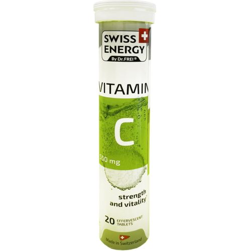 Swiss Energy (Свісс Енерджі) Vitamin C 550 мг шипучі таблетки №20 ціна - фото №1 Swiss Energy (Свісс Енерджі) Vitamin C 550 мг шипучі таблетки №20 ціна