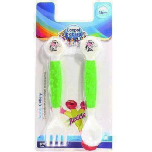 Ложка та виделка Canpol Babies еластичні 56/580 в місті Одеса : ціни, характеристика. - фото №1 Ложка та виделка Canpol Babies еластичні 56/580 в місті Одеса : ціни, характеристика.
