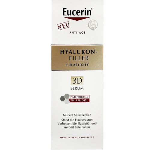 Сыворотка Eucerin (Юцерин) Hyaluron-Filler + Elasticity Тройная 3D для биоревитализации и повышения упругости кожи 30 мл ADD - фото №1 Сыворотка Eucerin (Юцерин) Hyaluron-Filler + Elasticity Тройная 3D для биоревитализации и повышения упругости кожи 30 мл ADD