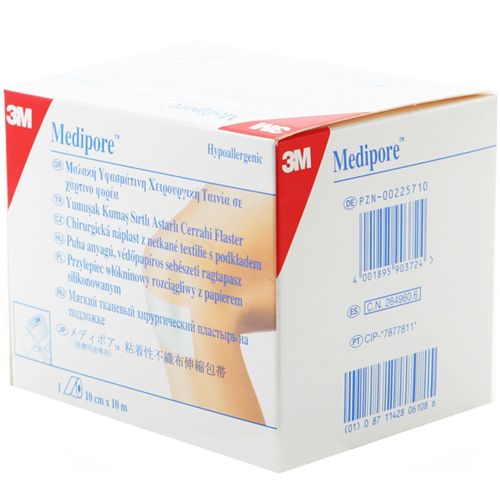 Пластырь Medipore на нетканой основе с лайнером 10x10 см недорого - фото №1 Пластырь Medipore на нетканой основе с лайнером 10x10 см недорого