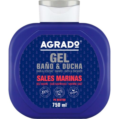 Гель для душа и ванны Agrado (Аградо) Морская соль, 750 мл заказать - фото №1 Гель для душа и ванны Agrado (Аградо) Морская соль, 750 мл заказать