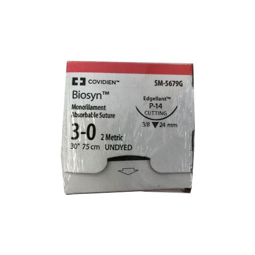 Біосін 3-0 довжина нитки 75 см голка 24 мм SM-5679G в місті Львів : ціни, характеристика. - фото №1 Біосін 3-0 довжина нитки 75 см голка 24 мм SM-5679G в місті Львів : ціни, характеристика.