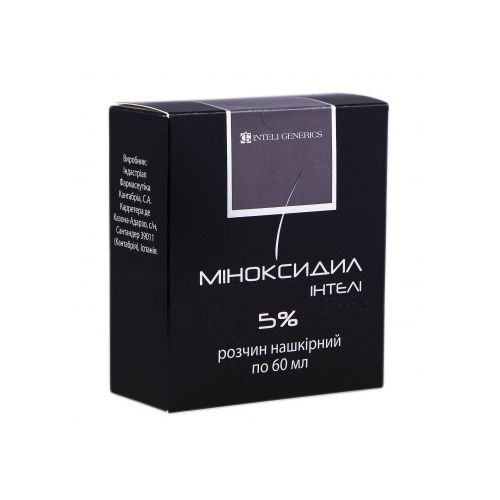 Миноксидил Интели 5% раствор 60 мл цена - фото №1 Миноксидил Интели 5% раствор 60 мл цена