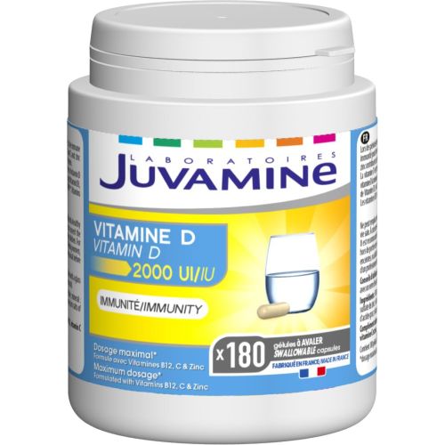 Juvamine (Жувамін) Вітамін D 2000 МО капсули №180 в місті Одеса : ціни, характеристика. - фото №1 Juvamine (Жувамін) Вітамін D 2000 МО капсули №180 в місті Одеса : ціни, характеристика.