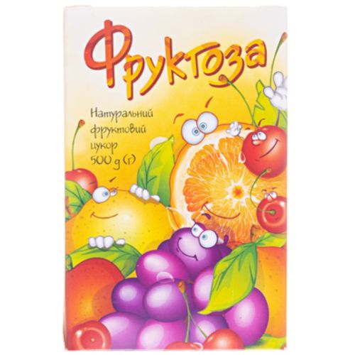 Фруктоза (цукрозамінник) Голден-Фарм 500 г ціна - фото №1 Фруктоза (цукрозамінник) Голден-Фарм 500 г ціна