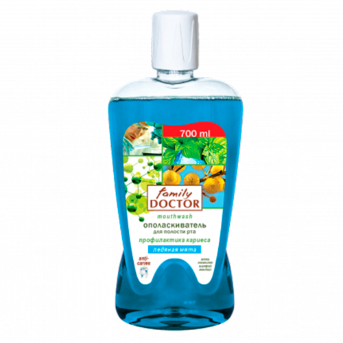 Ополаскиватель для полости рта Family Doctor Ледяная мята 700 мл в городе Одесса : цены, характеристики. - фото №1 Ополаскиватель для полости рта Family Doctor Ледяная мята 700 мл в городе Одесса : цены, характеристики.