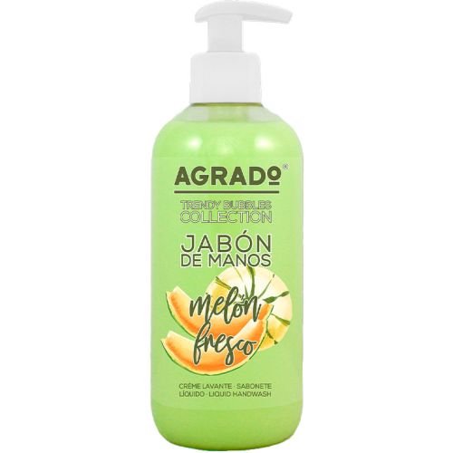 Мыло для рук Agrado (Аградо) Трендовые Пузыри Свежая дыня, 300 мл заказать - фото №1 Мыло для рук Agrado (Аградо) Трендовые Пузыри Свежая дыня, 300 мл заказать