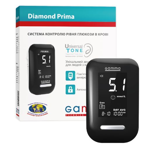 Глюкометр Gamma Diamond Prima цена - фото №1 Глюкометр Gamma Diamond Prima цена