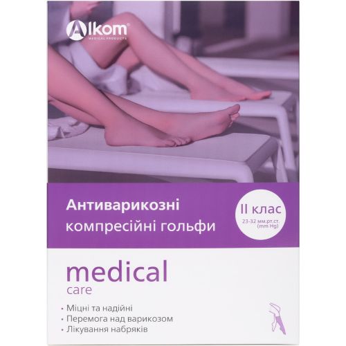 Гольфы Алком компрессионные антиварикозные, класс 2, открытый носок, черный, р.2 (00102) в городе Харьков : цены, характеристики. - фото №1 Гольфы Алком компрессионные антиварикозные, класс 2, открытый носок, черный, р.2 (00102) в городе Харьков : цены, характеристики.