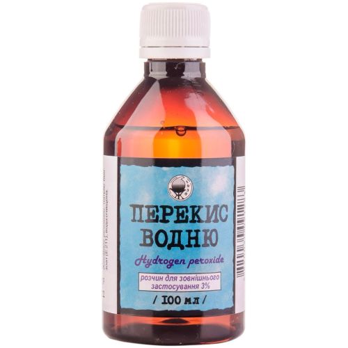 Перекись водорода 3% флакон 100 мл заказать - фото №1 Перекись водорода 3% флакон 100 мл заказать