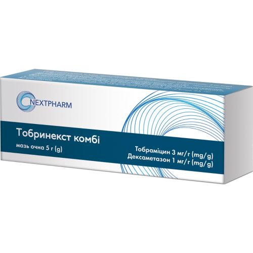 Тобринекст Комби мазь глазная туба 5 г цена - фото №1 Тобринекст Комби мазь глазная туба 5 г цена