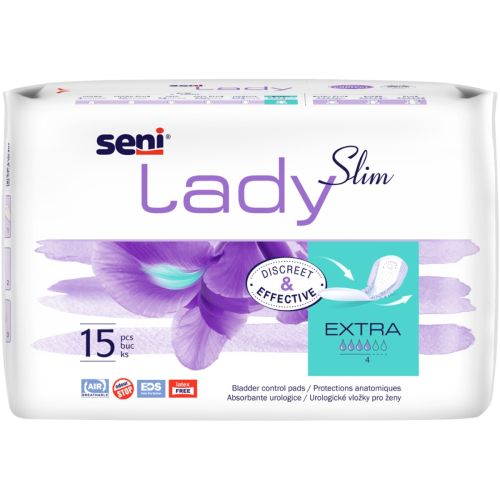 Прокладки урологічні Seni Lady Slim Extra №15 в інтернет-аптеці - фото №1 Прокладки урологічні Seni Lady Slim Extra №15 в інтернет-аптеці