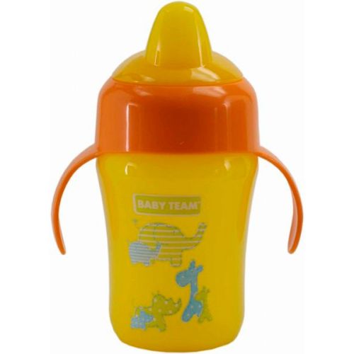 Поїльник Baby Team з силіконовим носиком та ручками 240 мл, арт. 5011 в Україні - фото №1 Поїльник Baby Team з силіконовим носиком та ручками 240 мл, арт. 5011 в Україні