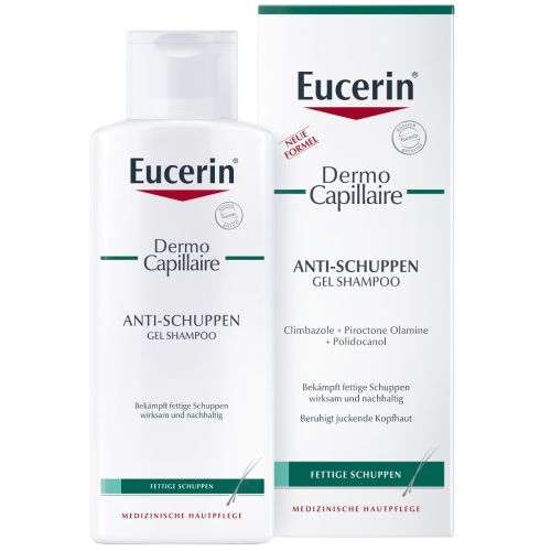 Шампунь Eucerin (Юцерин) DermoCapillaire Gel-Shampoo Anti-Schuppen против перхоти для жирной кожи головы 250 мл в Украине - фото №1 Шампунь Eucerin (Юцерин) DermoCapillaire Gel-Shampoo Anti-Schuppen против перхоти для жирной кожи головы 250 мл в Украине