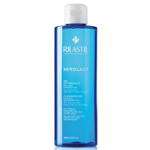 Гель Rilastil (Риластил) Xerolact деликатный очищающий для кожи 400 мл купить - фото №1 Гель Rilastil (Риластил) Xerolact деликатный очищающий для кожи 400 мл купить