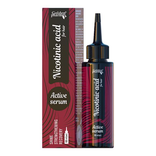 Сыворотка активная Golden Pharm Никотиновая кислота для волос 100 мл цена - фото №1 Сыворотка активная Golden Pharm Никотиновая кислота для волос 100 мл цена