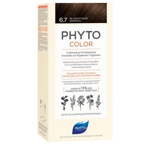 Крем-краска для волос Phyto (Фито) Phytocolor Тон 6.7 (темно-русый каштановый) цена - фото №1 Крем-краска для волос Phyto (Фито) Phytocolor Тон 6.7 (темно-русый каштановый) цена