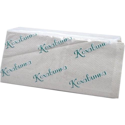 Бумажные полотенца Кохавинка листовые, Z-укладка, целлюлозные, 160 шт. цена - фото №1 Бумажные полотенца Кохавинка листовые, Z-укладка, целлюлозные, 160 шт. цена