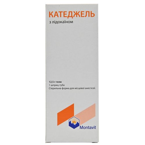 Катеджель с лидокаином 12,5 г гель шприц-туба №1 недорого - фото №1 Катеджель с лидокаином 12,5 г гель шприц-туба №1 недорого