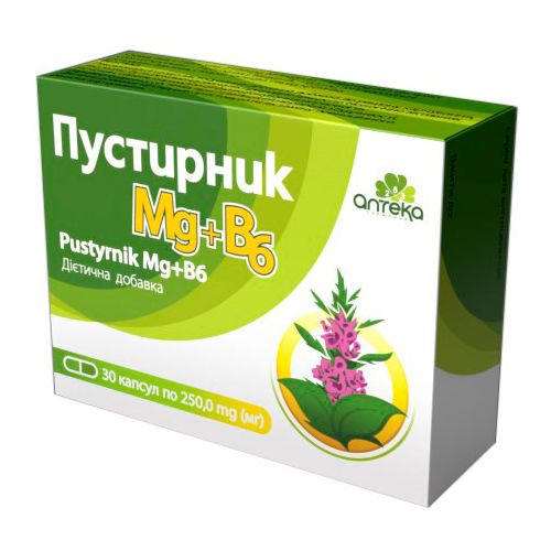 Пустирник Mg+B6 250 мг капсули №30 в місті Одеса : ціни, характеристика. - фото №1 Пустирник Mg+B6 250 мг капсули №30 в місті Одеса : ціни, характеристика.