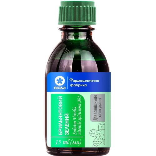 Бриллиантовый зеленый 1% раствор спиртовой 15 мл в интернет-аптеке - фото №1 Бриллиантовый зеленый 1% раствор спиртовой 15 мл в интернет-аптеке