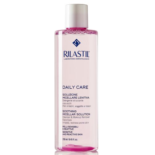 Вода Rilastil (Риластил) Daily Care очищающая мицеллярная для чувствительной и деликатной кожи лица и глаз 250 мл недорого - фото №1 Вода Rilastil (Риластил) Daily Care очищающая мицеллярная для чувствительной и деликатной кожи лица и глаз 250 мл недорого
