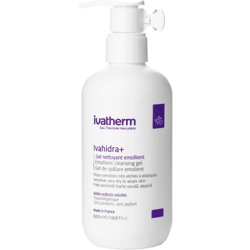 Гель Ivatherm Ivahidra+ очищающий для чувствительной атопической кожи 500 мл в интернет-аптеке - фото №1 Гель Ivatherm Ivahidra+ очищающий для чувствительной атопической кожи 500 мл в интернет-аптеке