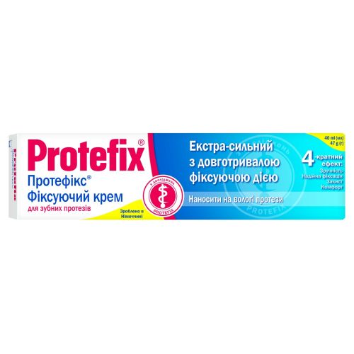 Протефікс (Protefix) крем фіксуючий 40 мл фото - фото №1 Протефікс (Protefix) крем фіксуючий 40 мл фото