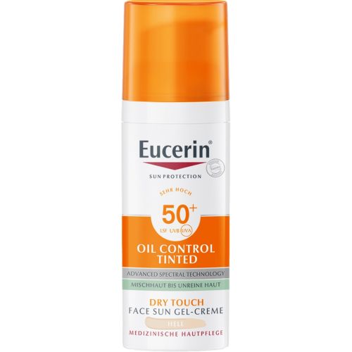 Гель-крем Eucerin (Юцерин) Oil Control Солнцезащитный тонирующий светлый для комбинированной и нормальной кожи SPF50+, 50 мл фото - фото №1 Гель-крем Eucerin (Юцерин) Oil Control Солнцезащитный тонирующий светлый для комбинированной и нормальной кожи SPF50+, 50 мл фото