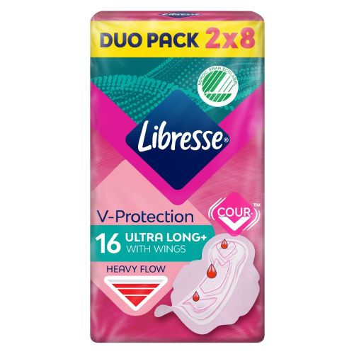 Прокладки Libresse Ultra Long+ №16 в аптеці - фото №1 Прокладки Libresse Ultra Long+ №16 в аптеці