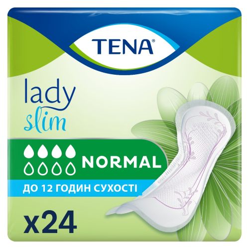 Прокладки Tena урологические женские Lady Slim Normal №24 купить - фото №1 Прокладки Tena урологические женские Lady Slim Normal №24 купить