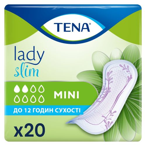 Прокладки Tena урологические женские Lady Slim Mini №20 заказать - фото №1 Прокладки Tena урологические женские Lady Slim Mini №20 заказать