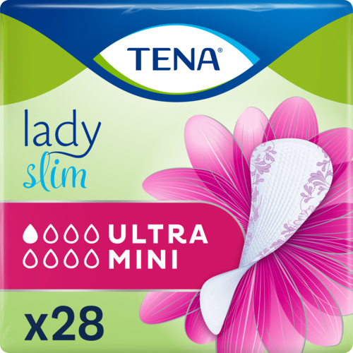 Прокладки урологічні Tena Lady Slim Ultra Mini №28 в аптеці - фото №1 Прокладки урологічні Tena Lady Slim Ultra Mini №28 в аптеці