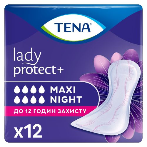 Прокладки урологические Tena (Тeна) Lady Maxi Night №12 в интернет-аптеке - фото №1 Прокладки урологические Tena (Тeна) Lady Maxi Night №12 в интернет-аптеке